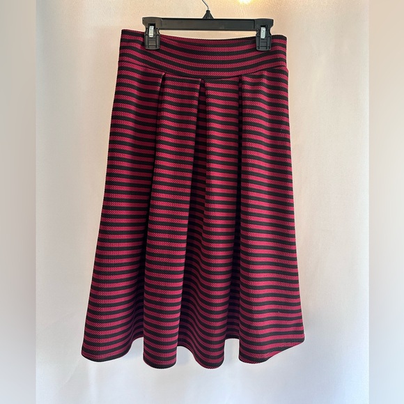 SIRENS Women’s Stripped Skater Skirt - Picture 1 of 5